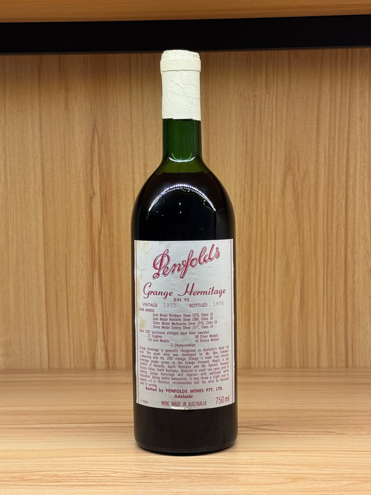 1975 Penfolds Bin 95 Grange Shiraz 750ml