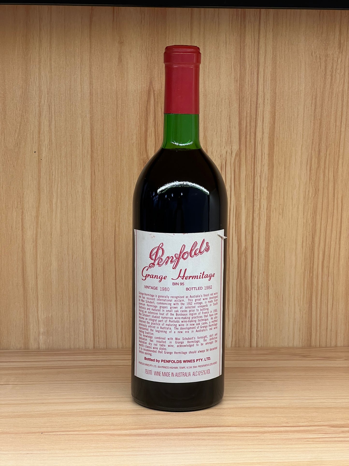 1980 Penfolds Bin 95 Grange Shiraz 750ml