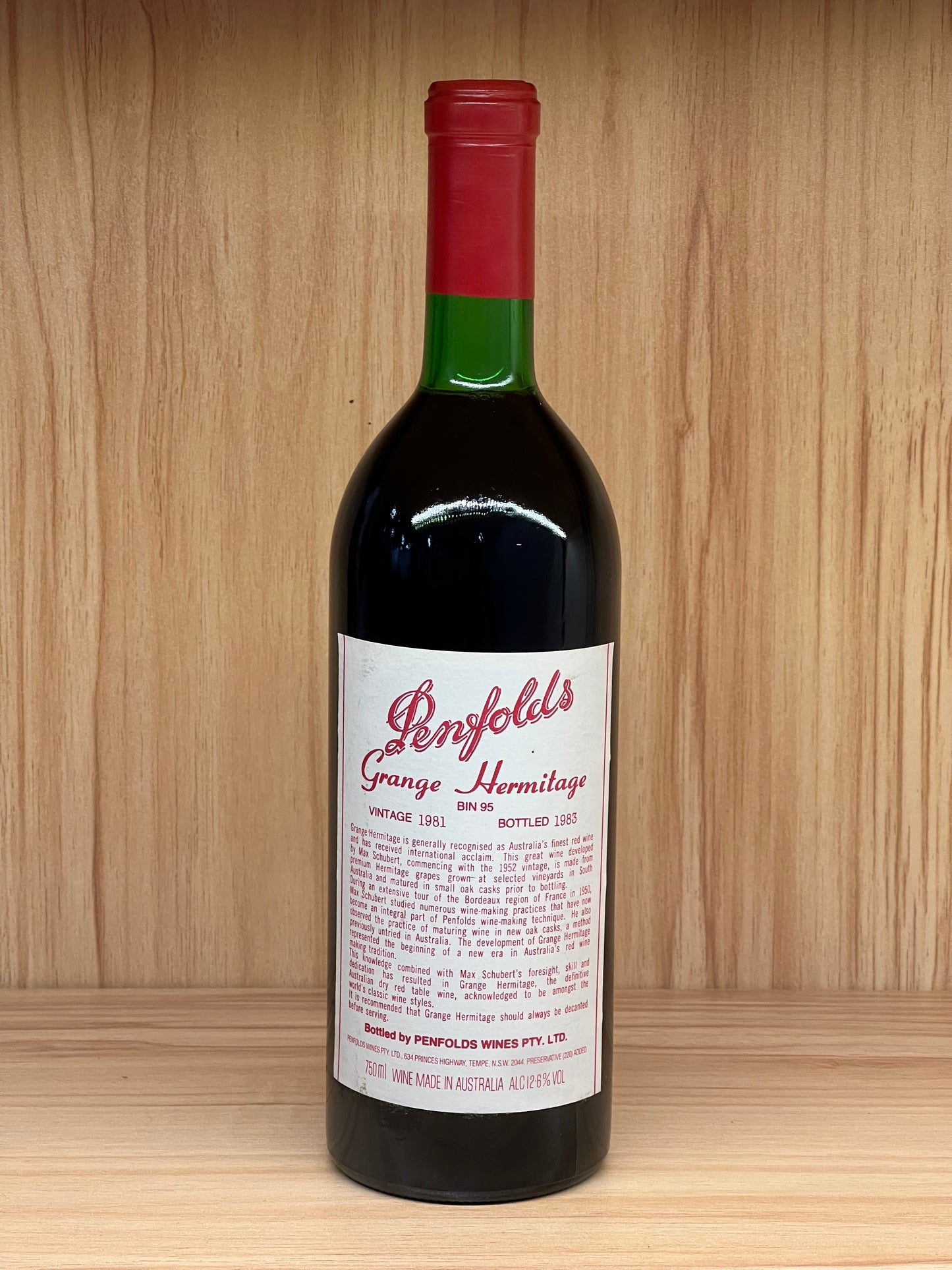 1981 Penfolds Bin 95 Grange Shiraz 750ml