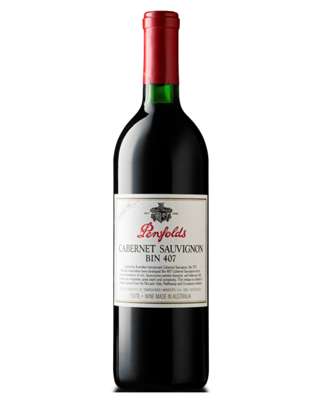 1993 Penfolds Bin 407 Cabernet Sauvignon 750ml