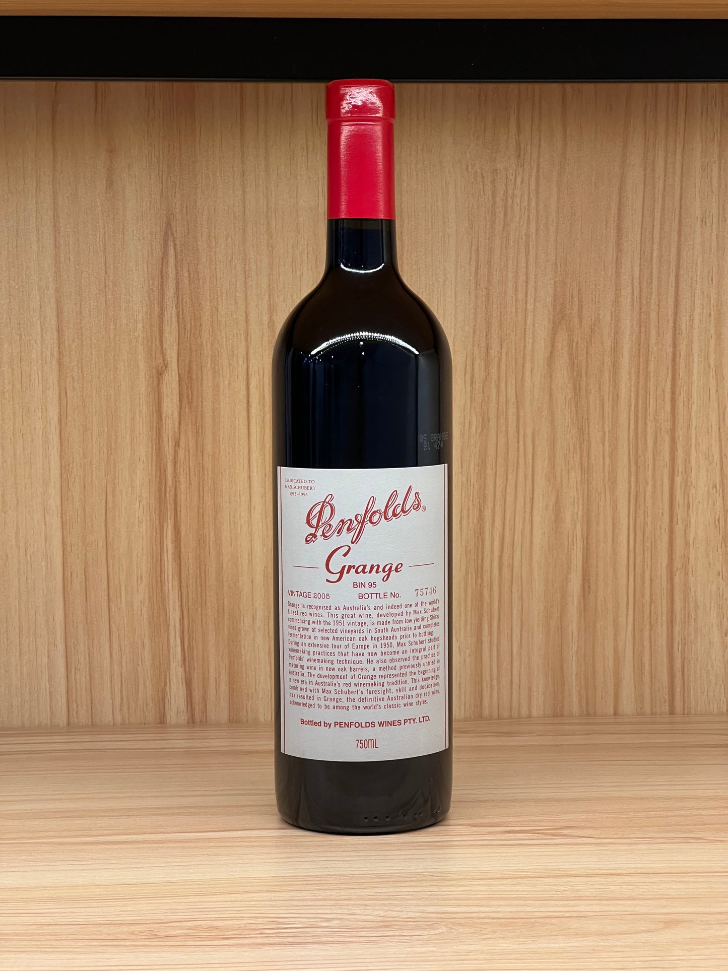 2005 Penfolds Bin 95 Grange Shiraz 750ml