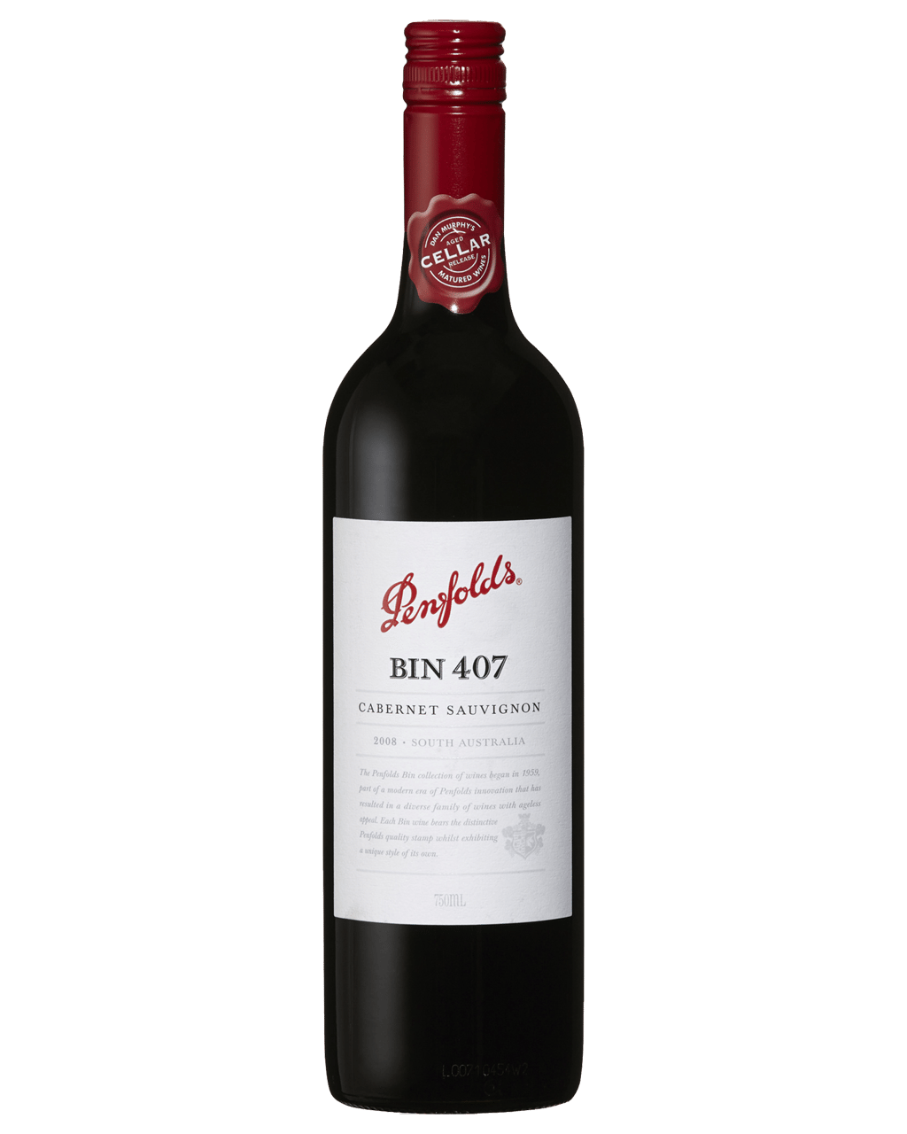 2010 Penfolds Bin 407 Cabernet Sauvignon 750ml