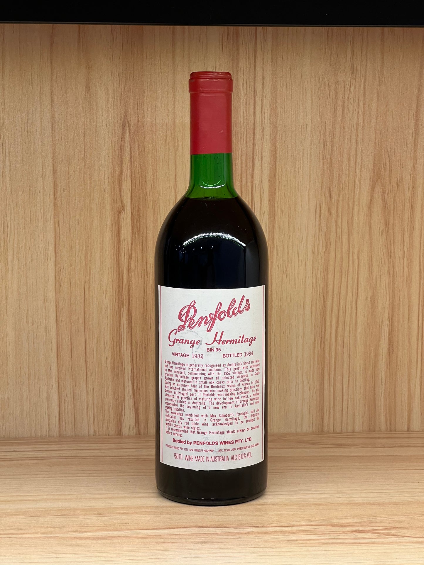 1982 Penfolds Bin 95 Grange Shiraz 750ml