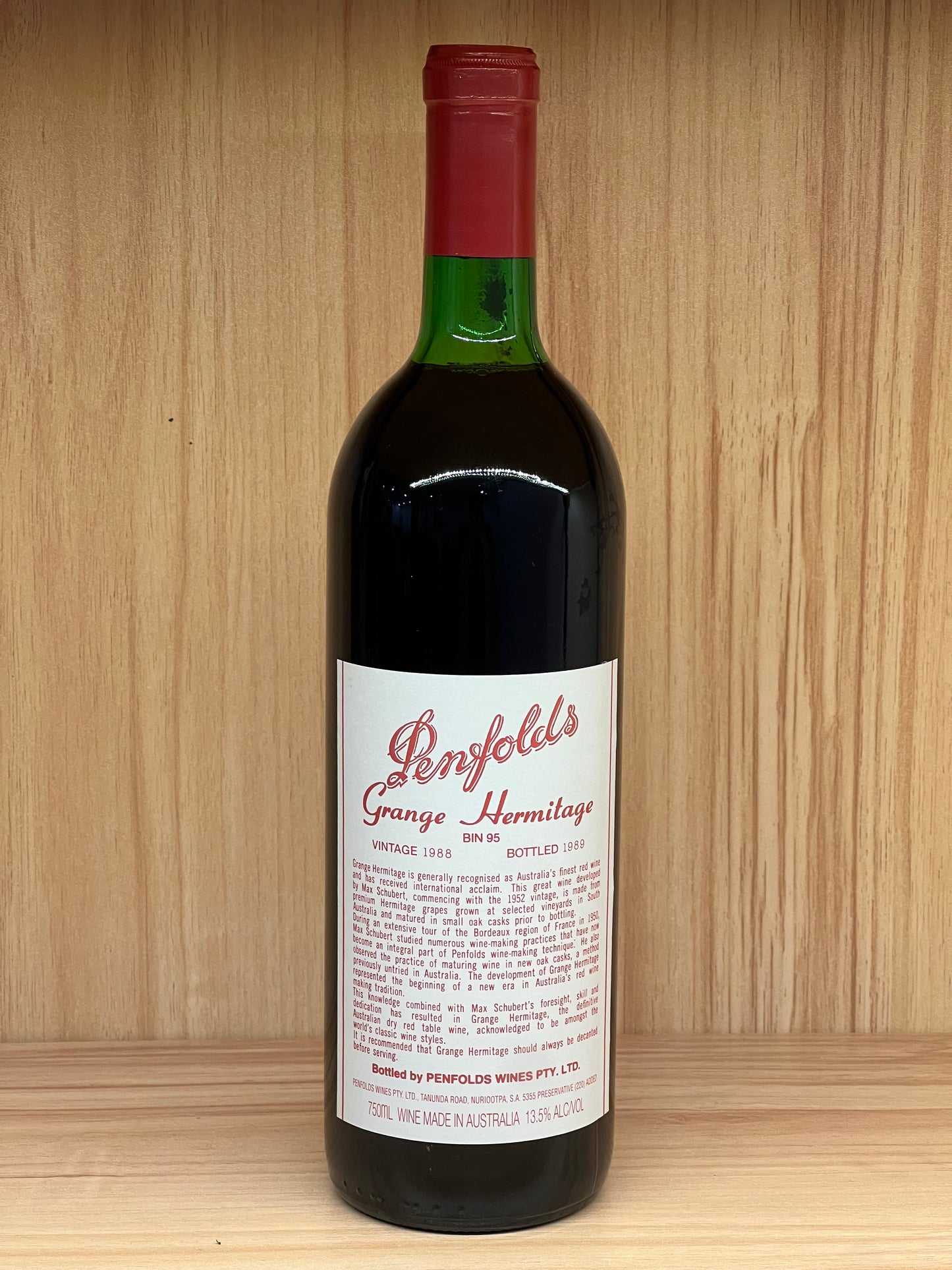 1988 Penfolds Bin 95 Grange Shiraz 750ml