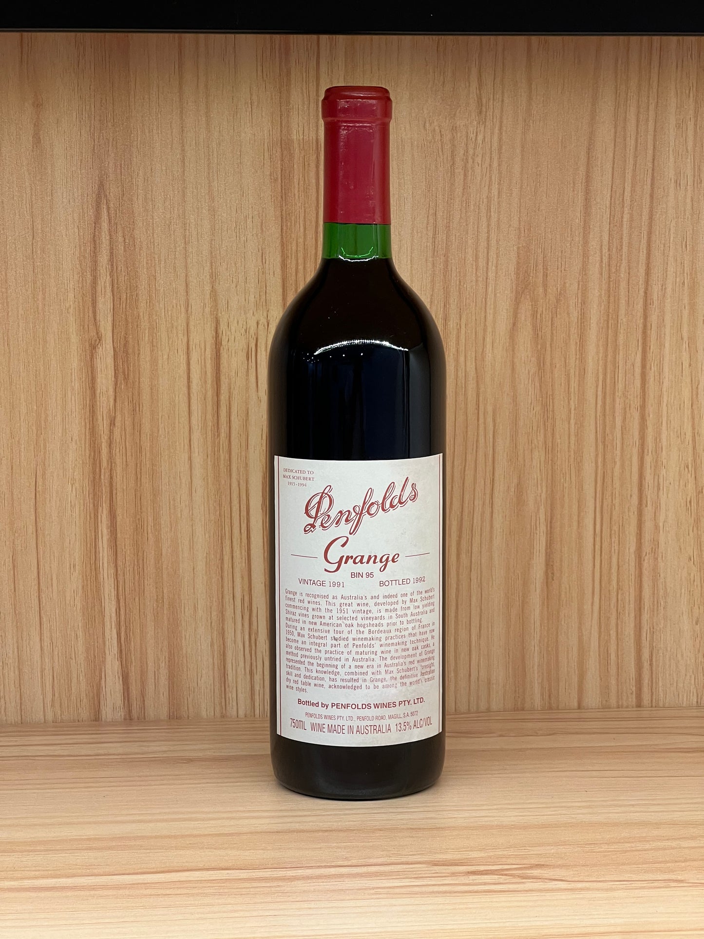 1991 Penfolds Bin 95 Grange Shiraz 750ml