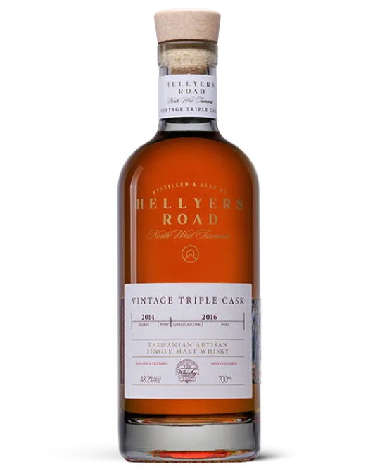 Hellyers Road Vintage Triple Cask Tasmanian Artisan Single Malt Whisky 700ml