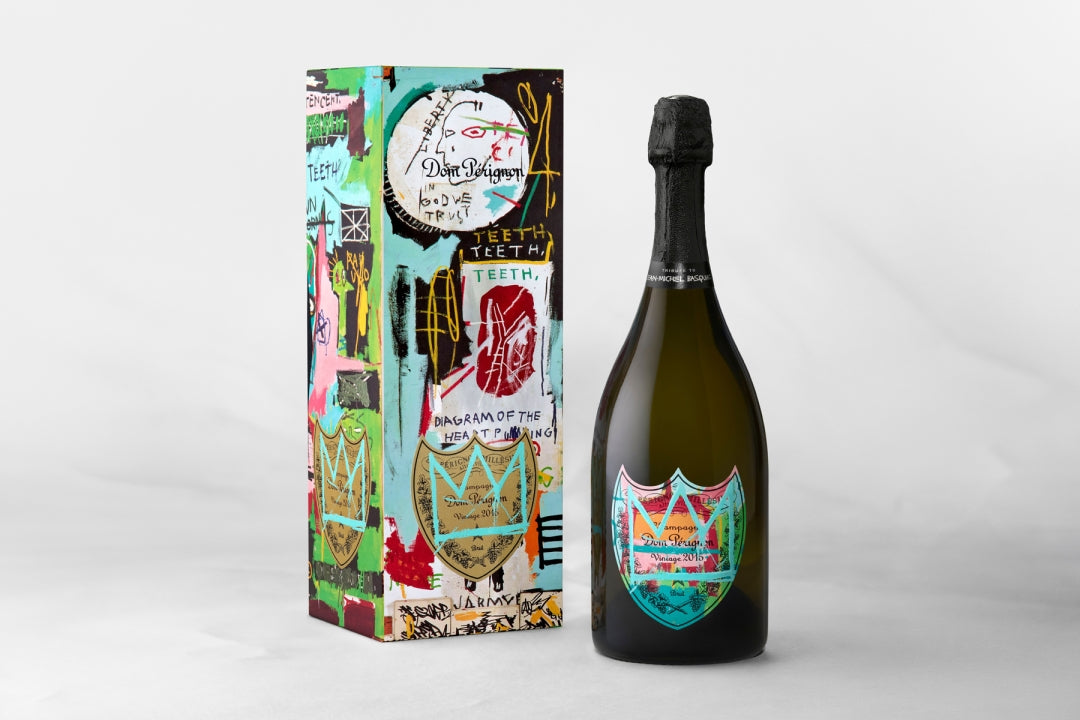 2015 Dom Perignon Jean-Michel Basquiat Tribute Vintage Brut 750ml Gift Box Blue Edition