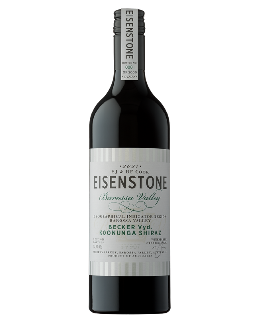 2021 Eisenstone Becker Vyd Koonunga Shiraz 750ml