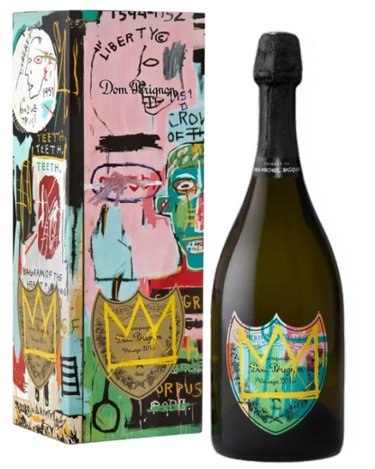 2015 Dom Perignon Jean-Michel Basquiat Tribute Vintage Brut 750ml Gift Box Yellow