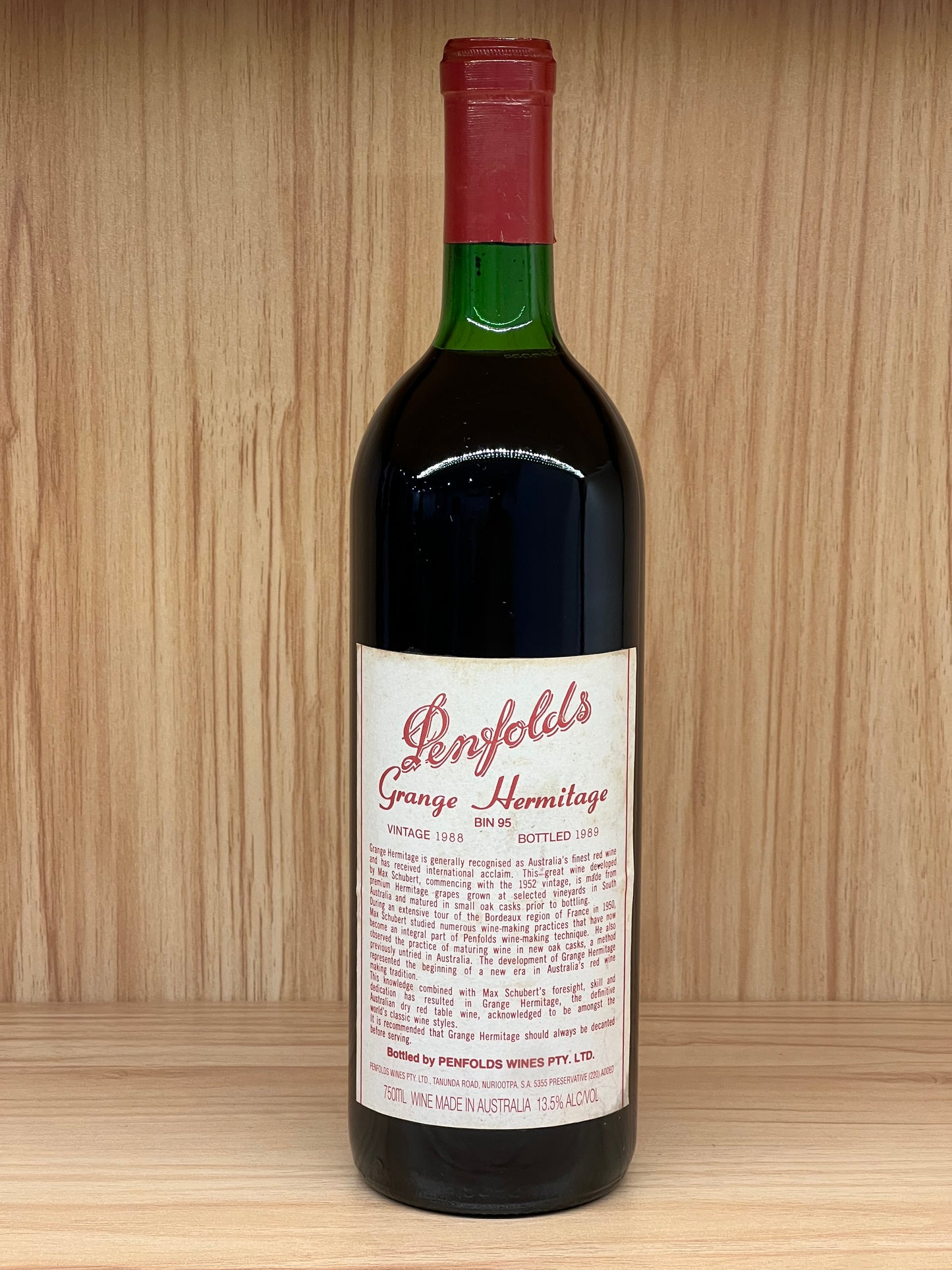 1988 Penfolds Bin 95 Grange Shiraz 750ml