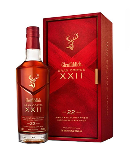 Glenfiddich Gran Cortes XXII 22 Year Old Rare Sherry Cask Finish Single Malt Scotch Whisky 700ml