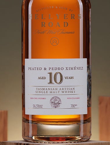 Hellyers Road 10 Year Old Peated & Pedro Ximénez Single Malt Whisky 700ml