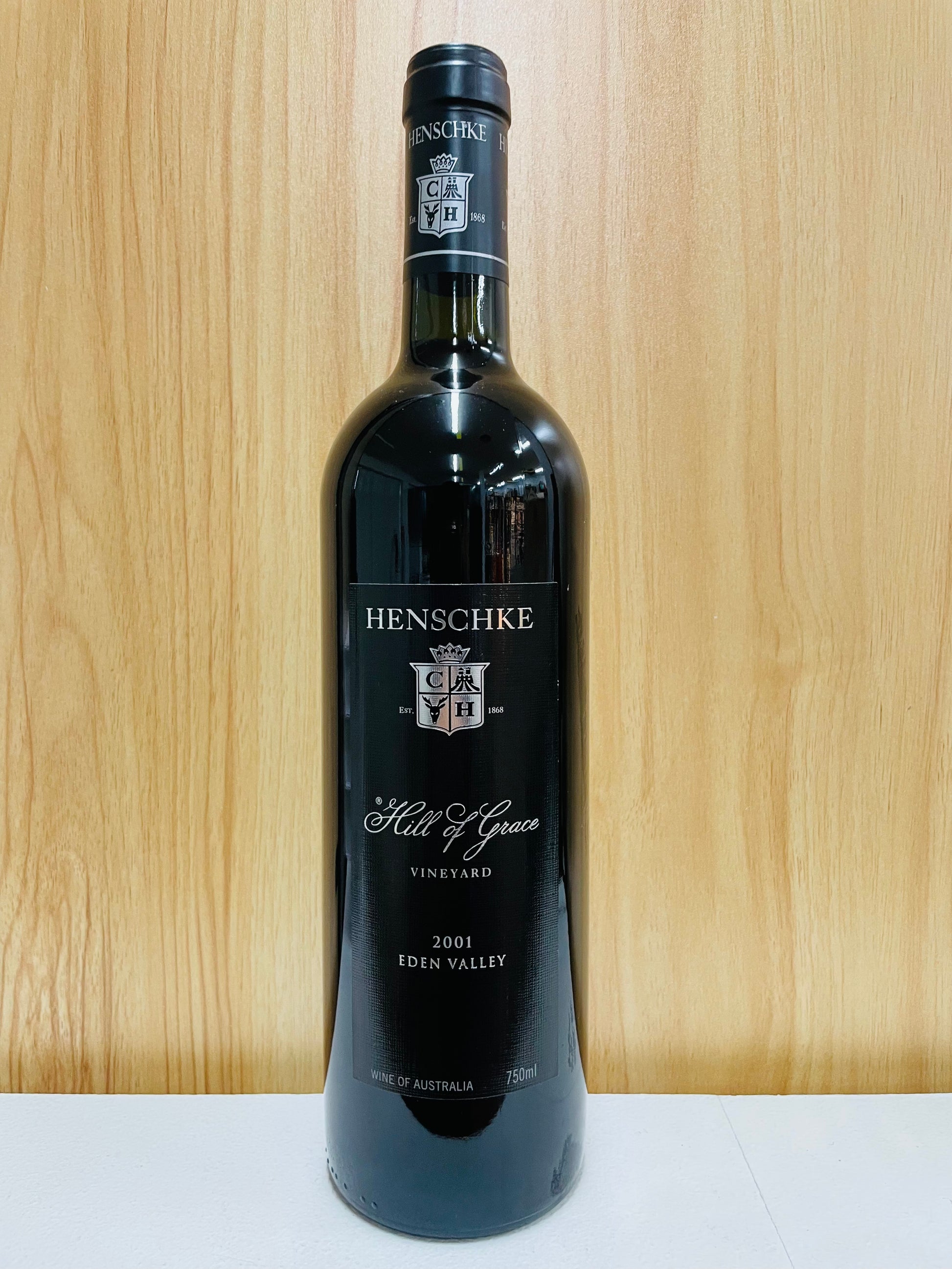 2001 Henschke Hill of Grace Shiraz 750ml Wooden Gift Box