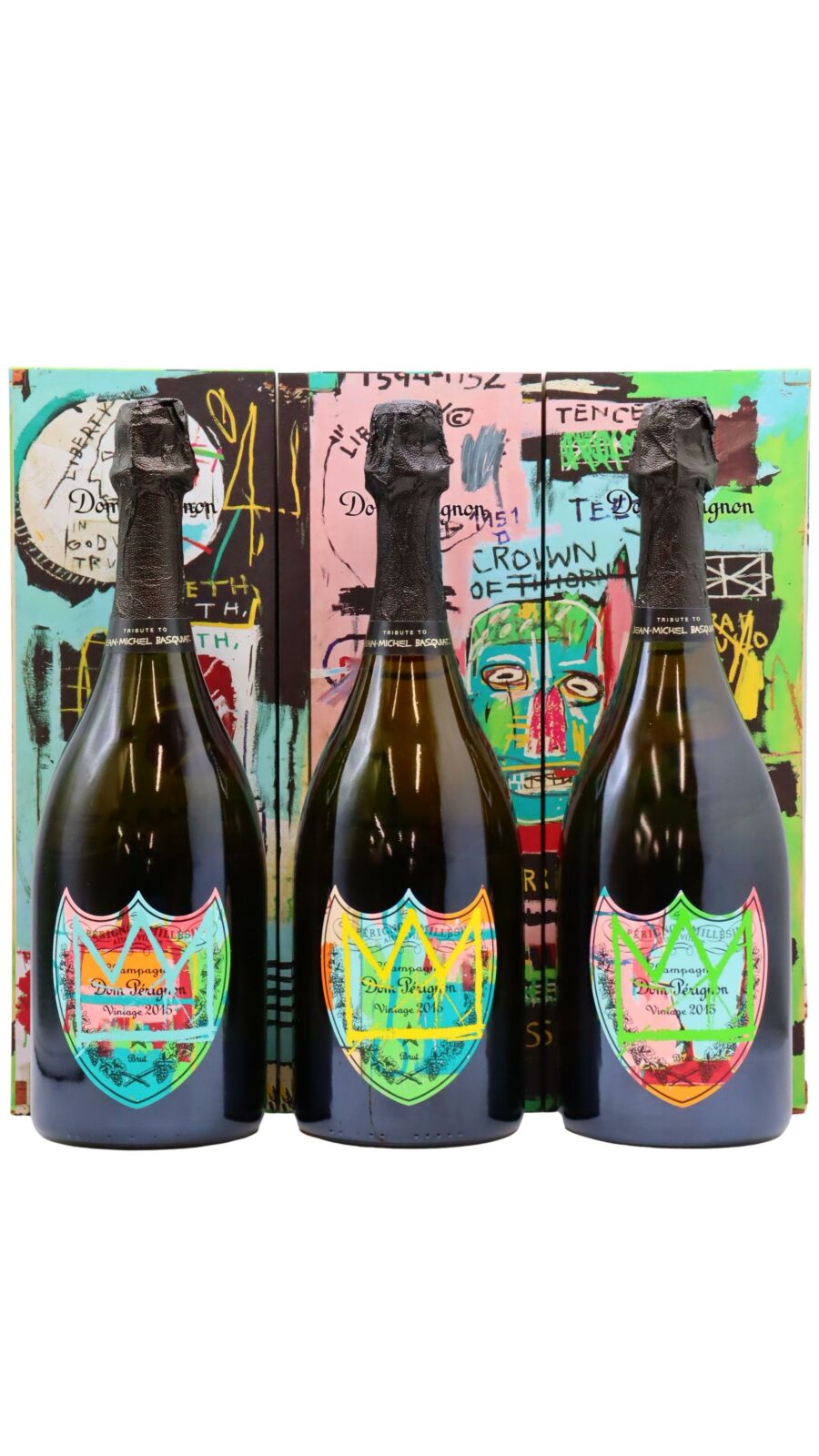 2015 Dom Perignon Jean-Michel Basquiat Tribute Vintage Brut 750ml Gift Box