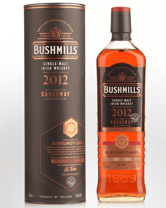 2012 Bushmills 'The Causeway Collection' Burgundy Casks Single Malt Irish Whiskey 700ml